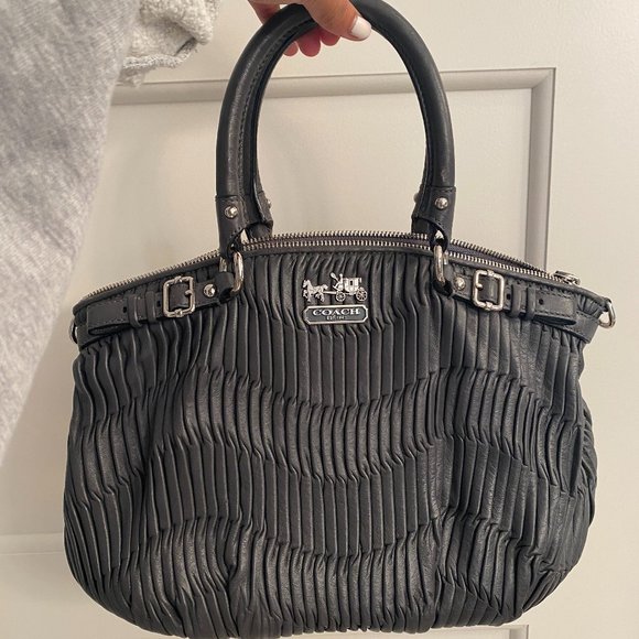 COACH Charcoal Gray Purse - Picture 1 of 3